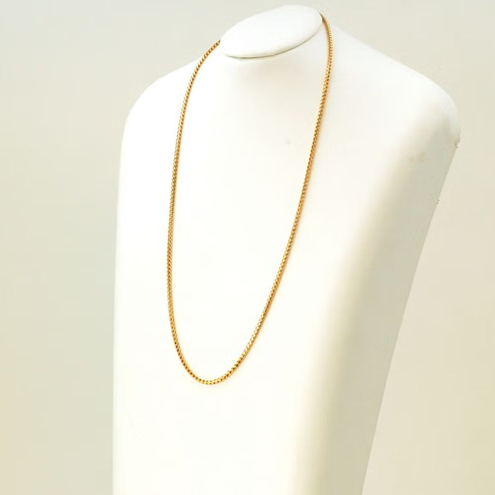 K18 Gold Franco Chain Necklace