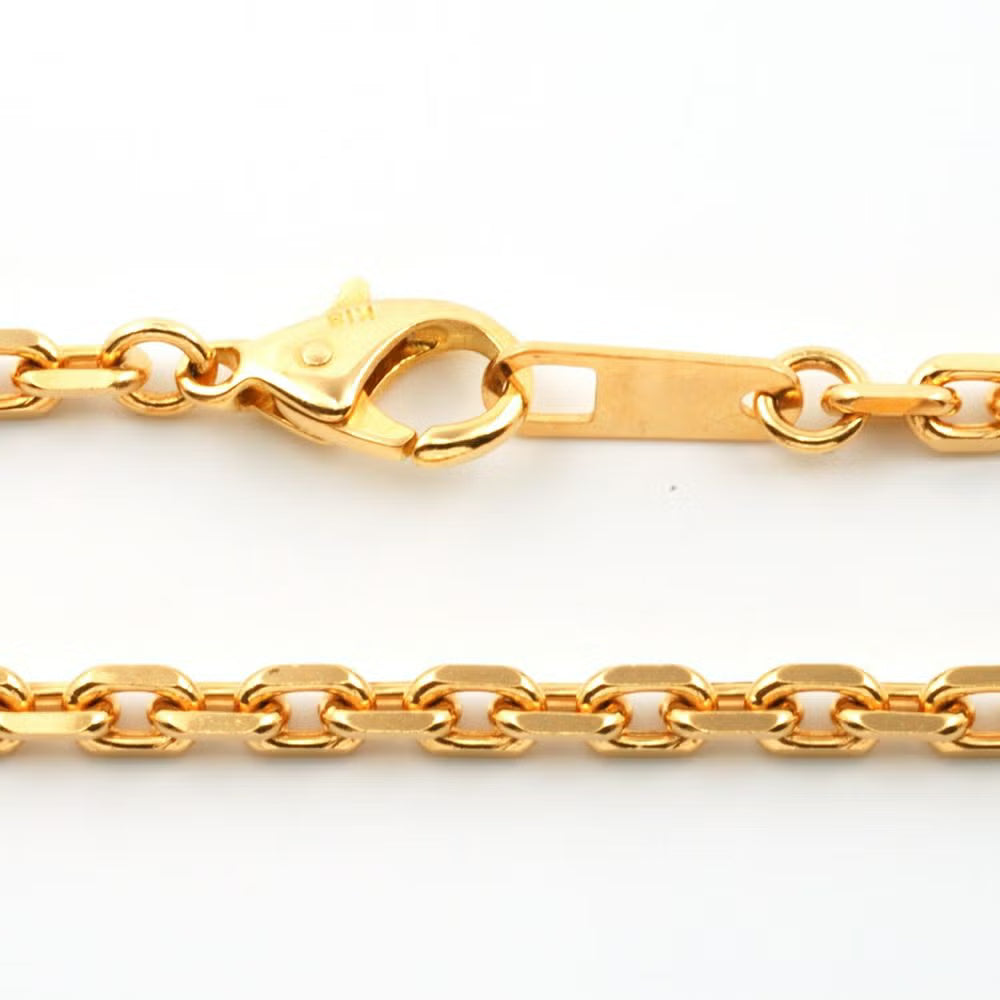 K18 Gold Heavy Cable Chain Necklace