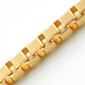 K18 Gold Box Chain Necklace(Venetian)