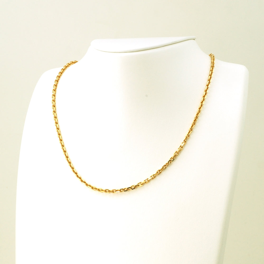 K18 Gold Heavy Cable Chain Necklace